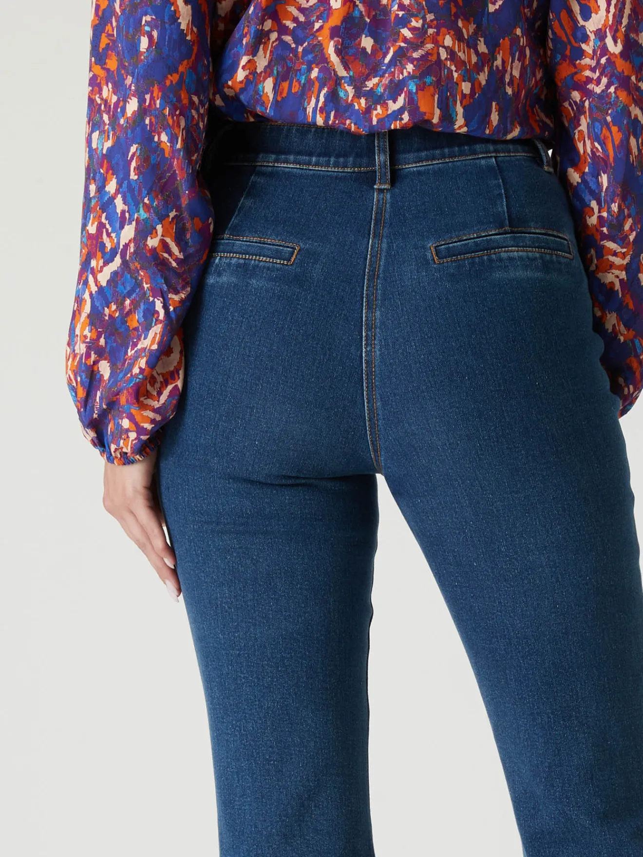 Discount Jean élastiqué bas évasé stature -1.60 m Femme Jean|Pantalon