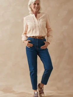 Sale Jean 7/8ème coupe Mom Femme Jean|Pantalon