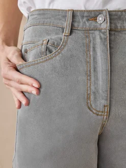 Sale Jean 7/8ème taille haute Femme Jean|Pantalon