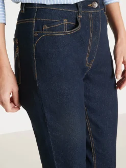 Clearance Jean 7/8ème taille haute Femme Pantalon|Jean