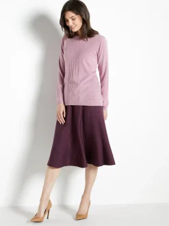 New Jupe à panneaux hanches larges Femme Jupe