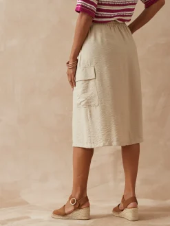 Clearance Jupe cargo élastiquée Femme Jupe