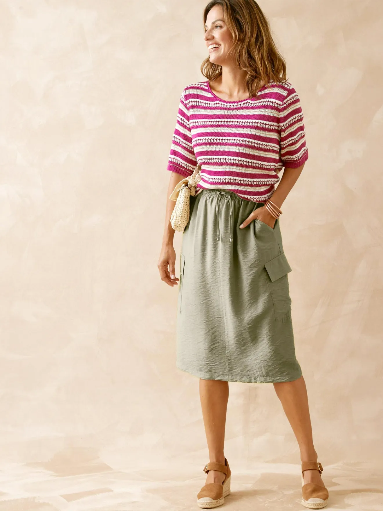 Best Jupe cargo élastiquée Femme Jupe