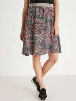 Sale Jupe courte entièrement élastiquée Femme Jupe