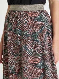 Sale Jupe courte entièrement élastiquée Femme Jupe