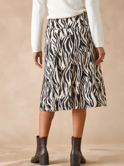 Jupe en maille, entièrement élastiquée Femme Jupe