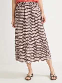 Outlet Jupe fluide entièrement élastiquée Femme Jupe