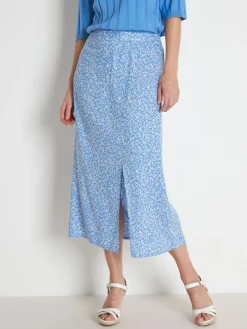 Outlet Jupe fluide élastiquée Femme Jupe