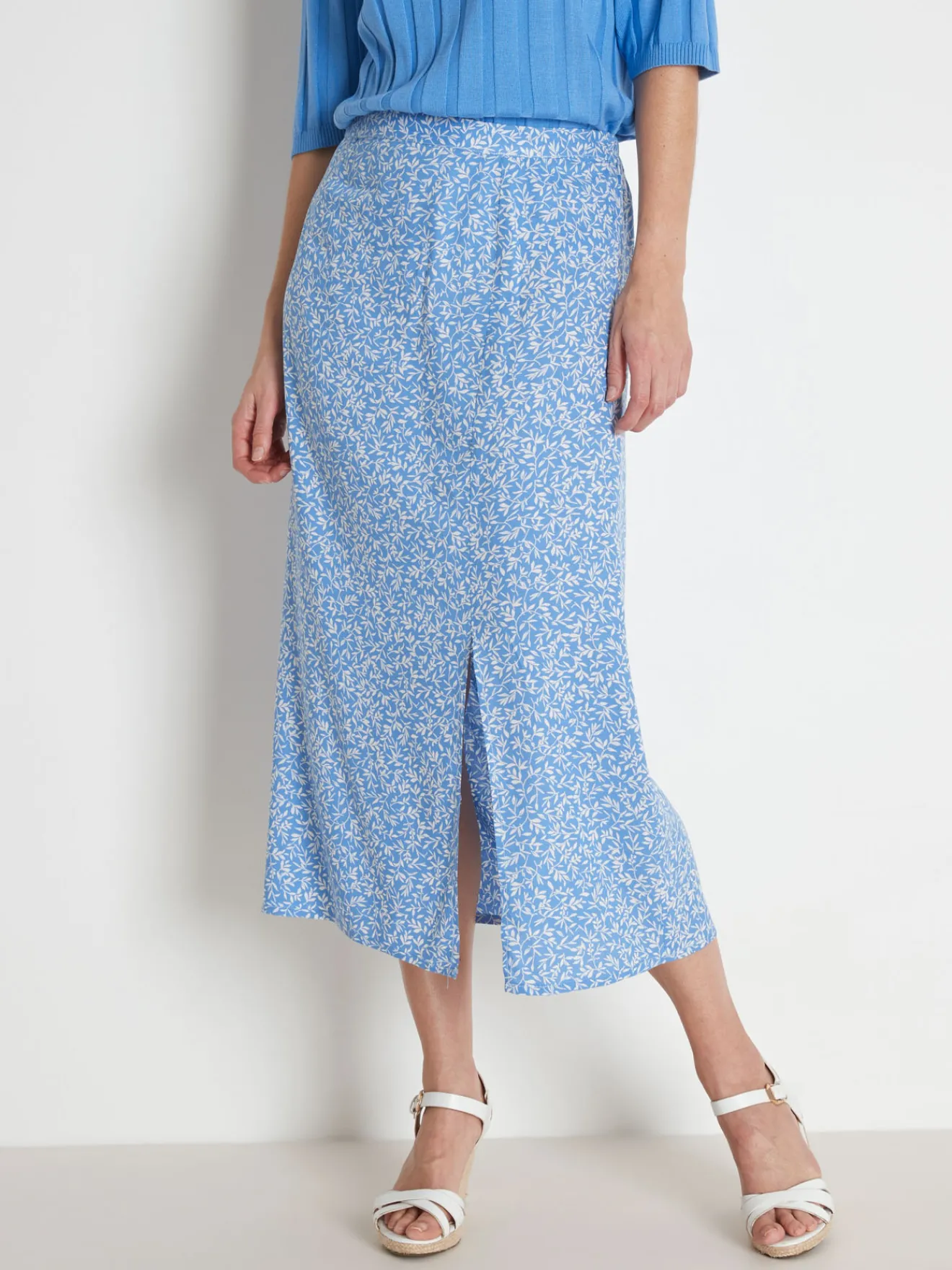 Outlet Jupe fluide élastiquée Femme Jupe