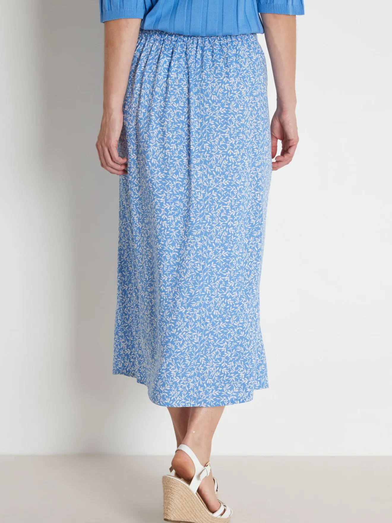 Outlet Jupe fluide élastiquée Femme Jupe