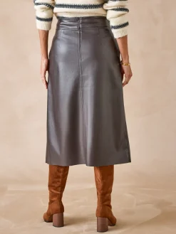 Sale Jupe imitation cuir Femme Jupe