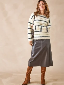 Sale Jupe imitation cuir Femme Jupe