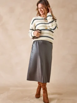 Sale Jupe imitation cuir Femme Jupe