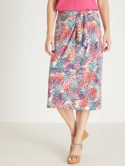 New Jupe élastiquée en maille Femme Jupe