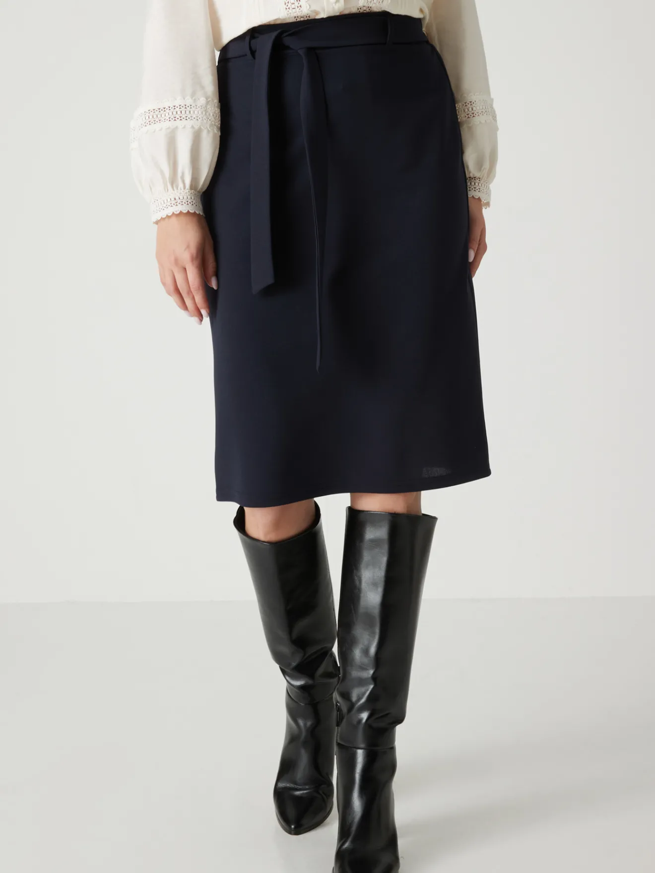 Clearance Jupe élastiquée en maille Femme Jupe