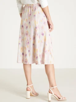 Clearance Jupe élastiquée évasée en maille Femme Jupe