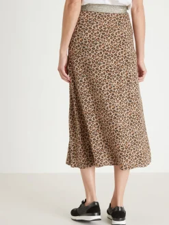 Sale Jupe longue entièrement élastiquée Femme Jupe