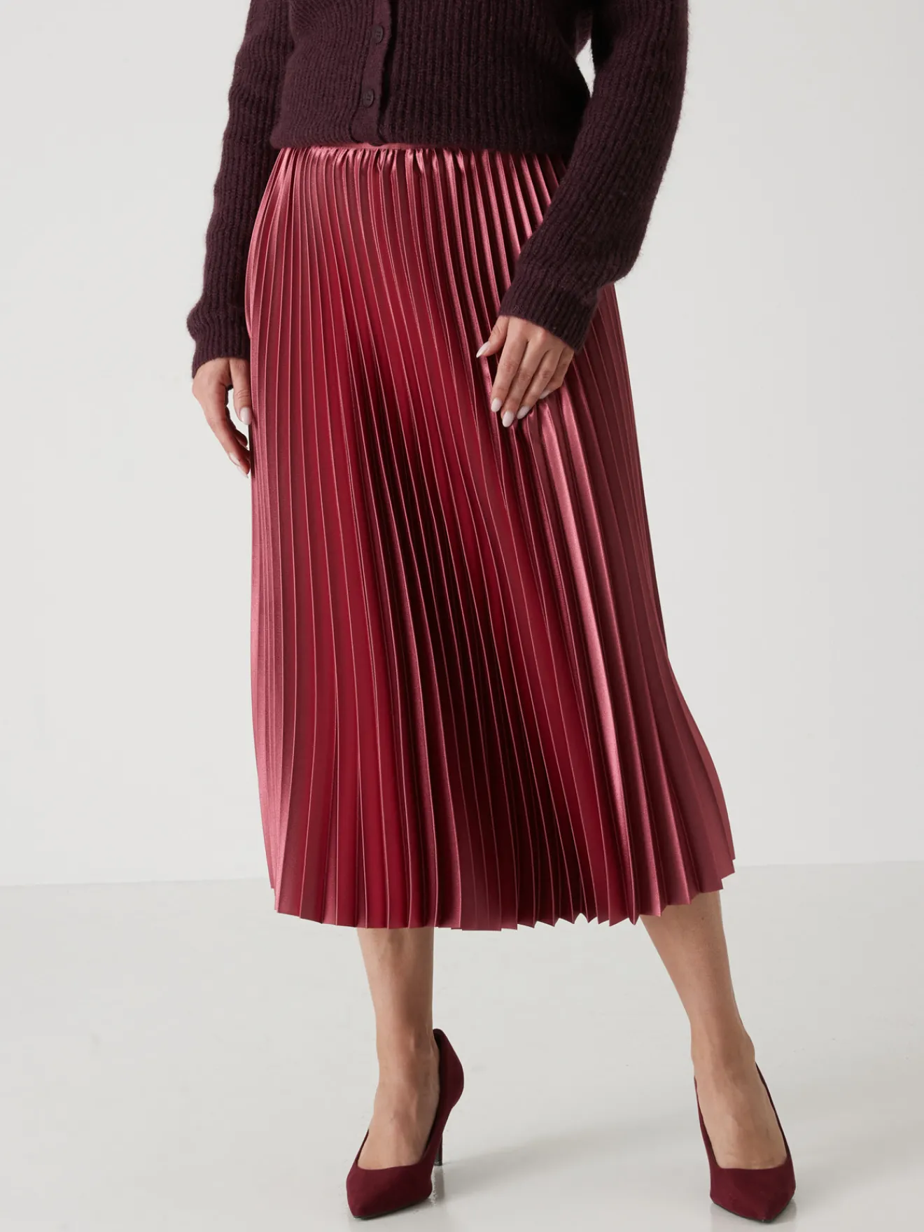 Outlet Jupe longue plissée Femme Jupe