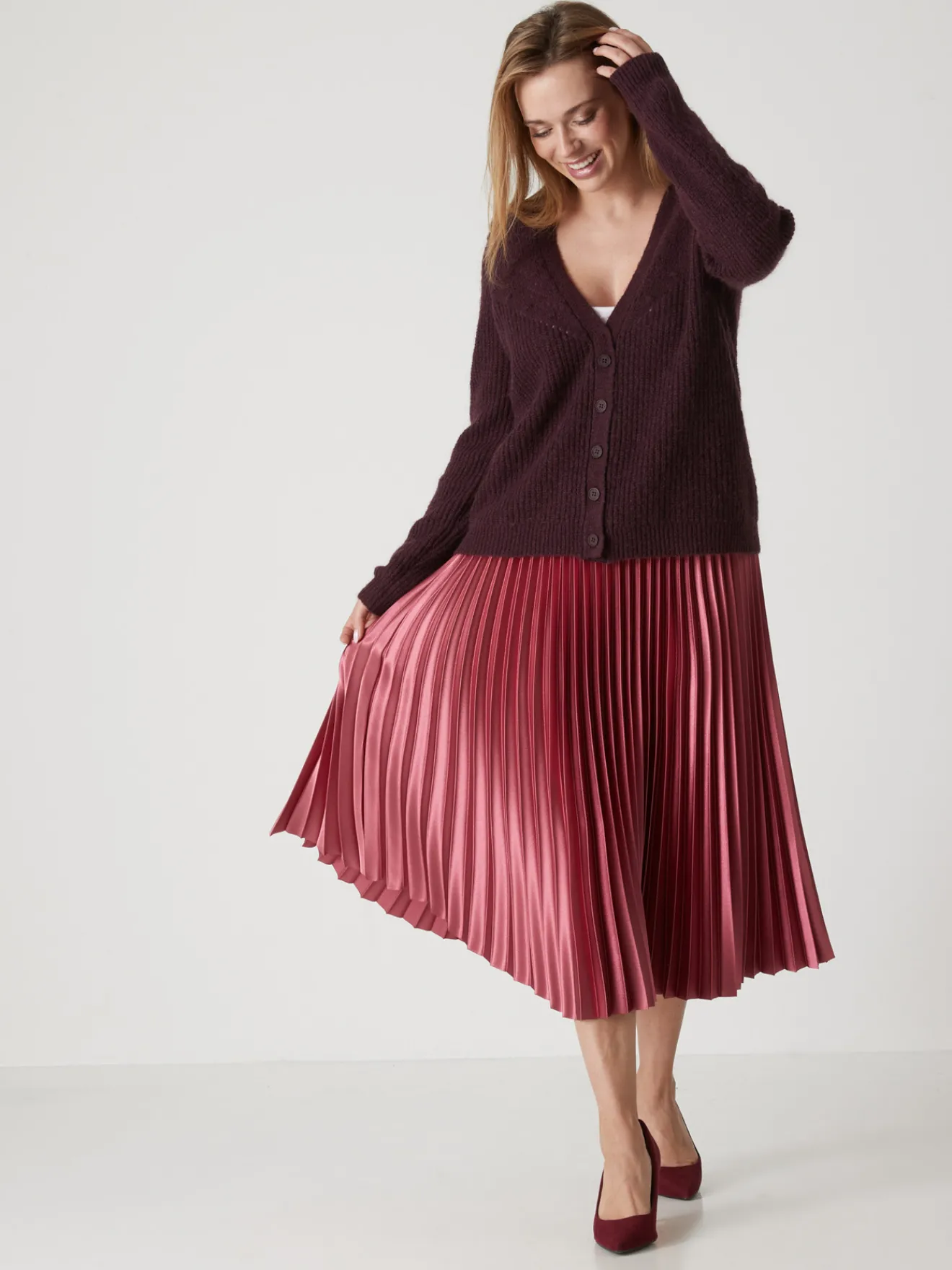 Outlet Jupe longue plissée Femme Jupe