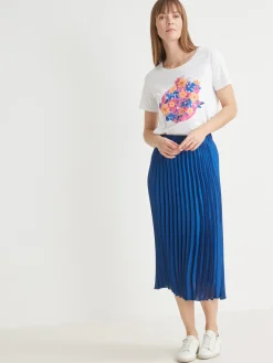 Best Jupe plissée soleil tout élastiquée Femme Jupe