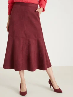 Discount Jupe suédine élastiquée dos Femme Jupe