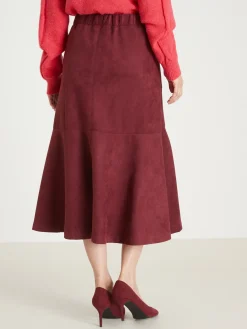 Discount Jupe suédine élastiquée dos Femme Jupe