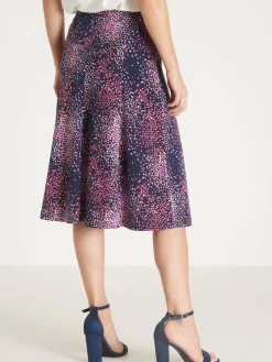 Sale Jupe évasée en maille crêpe Femme Jupe