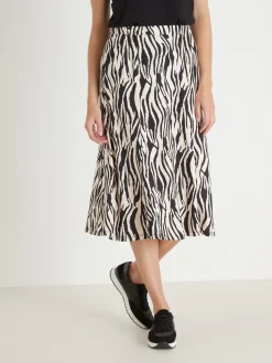 Sale Jupe évasée en maille douce Femme Jupe