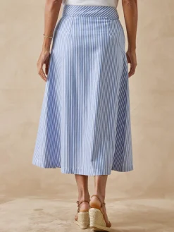 Discount Jupe évasée élastiquée dos Femme Jupe