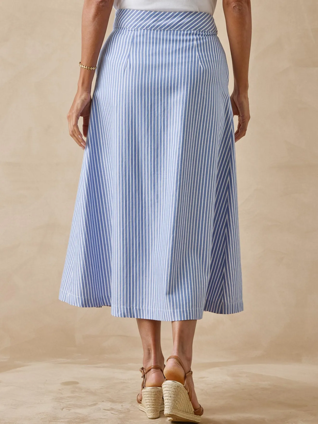 Discount Jupe évasée élastiquée dos Femme Jupe