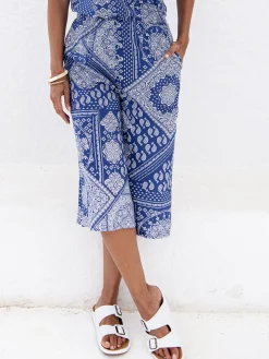 Jupe-culotte entièrement élastiquée Femme Jupe|Pantalon