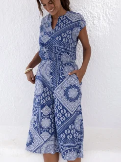 Jupe-culotte entièrement élastiquée Femme Jupe|Pantalon