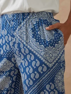 Jupe-culotte entièrement élastiquée Femme Jupe|Pantalon