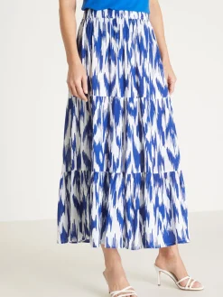 Discount Jupon à volants en crépon fluide Femme Jupe