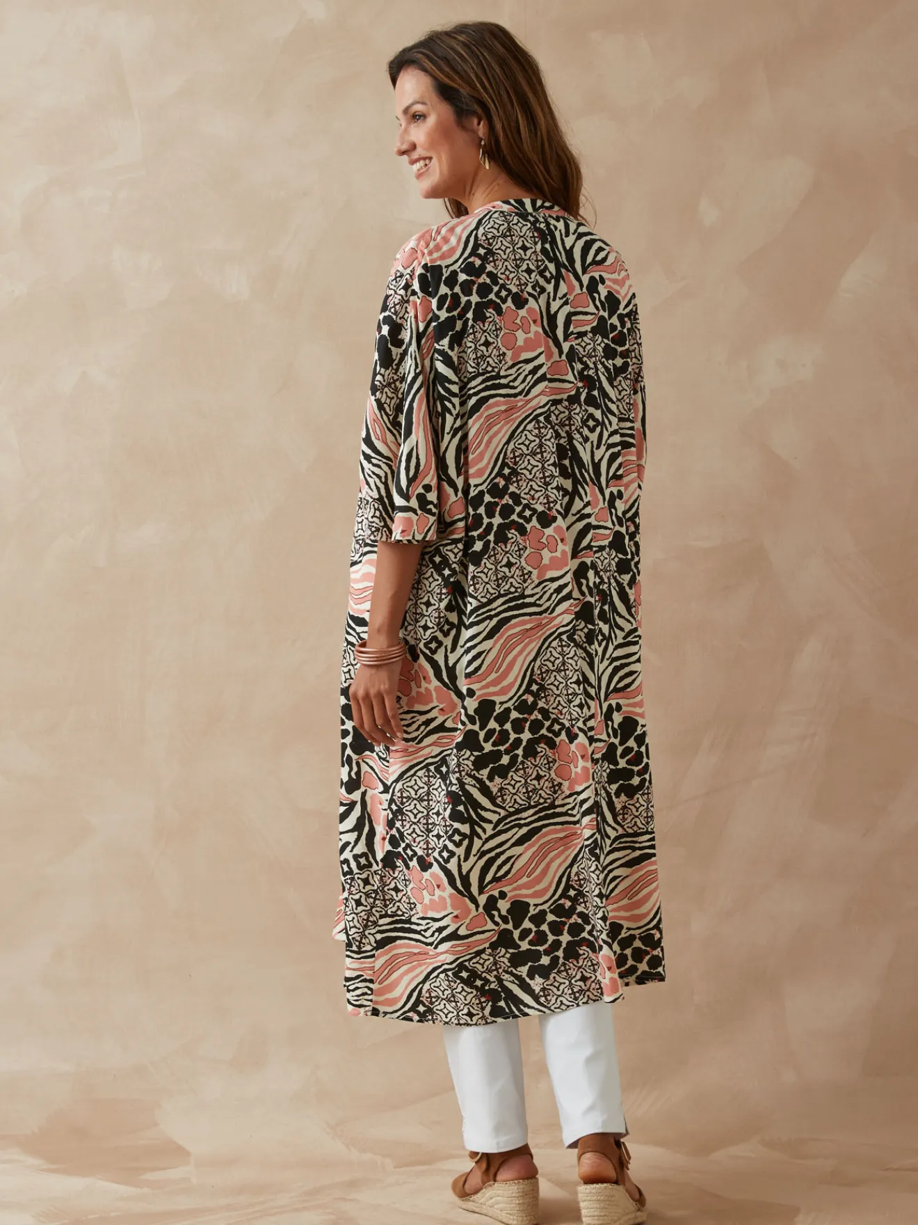 Outlet Kimono long Femme Tunique|Chemisier, Blouse