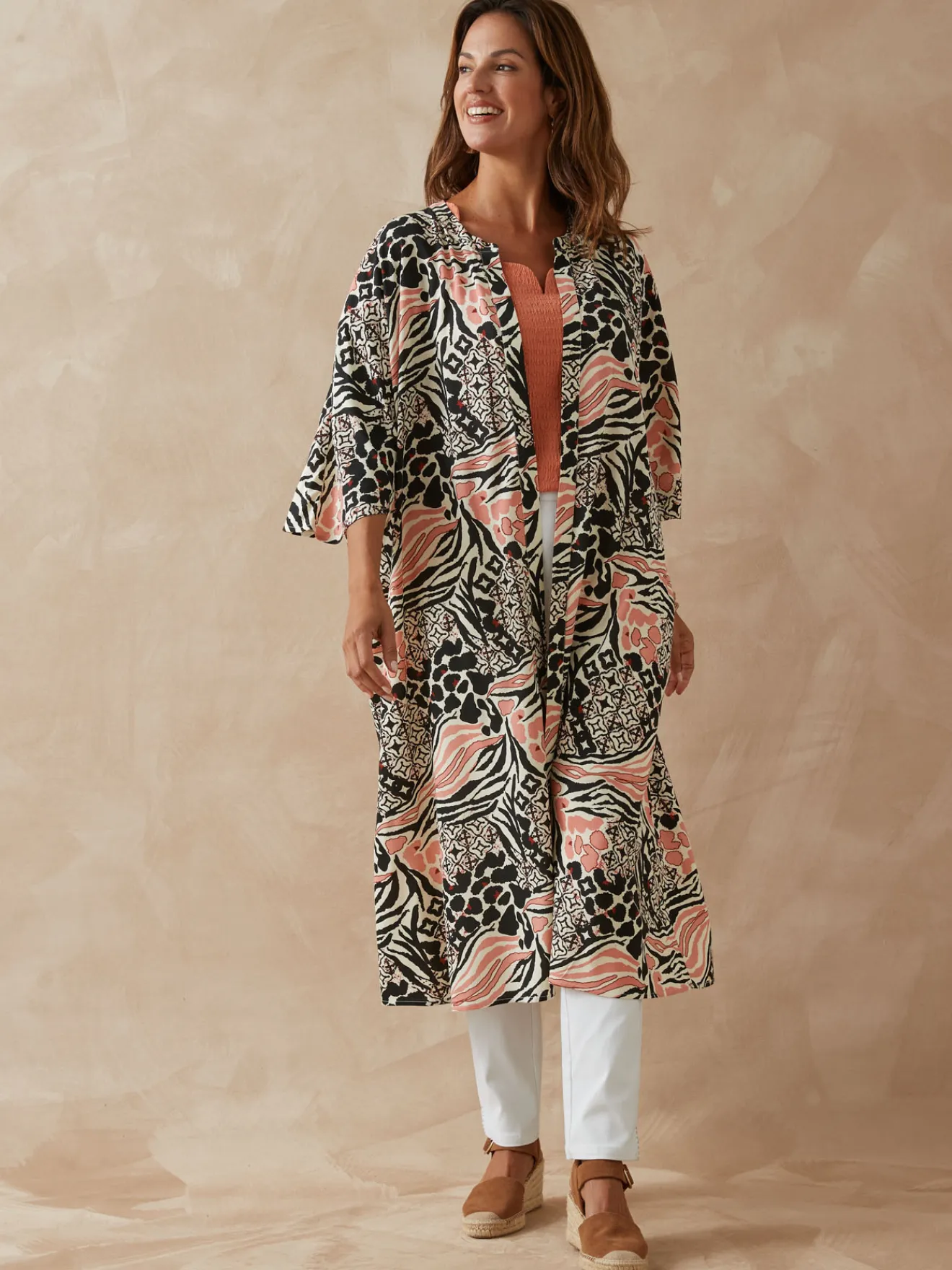 Outlet Kimono long Femme Tunique|Chemisier, Blouse