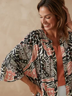 Outlet Kimono long Femme Tunique|Chemisier, Blouse