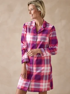 Online Liquette en flanelle pur coton Chemise De Nuit