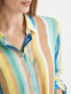 Outlet Long chemisier tunique fluide Femme Tunique|Chemisier, Blouse