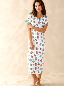 Discount Lot 2 chemises de nuit manches courtes Chemise De Nuit