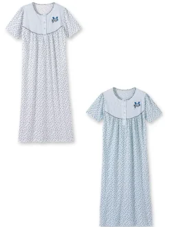Lot 2 chemises de nuit manches courtes Chemise De Nuit