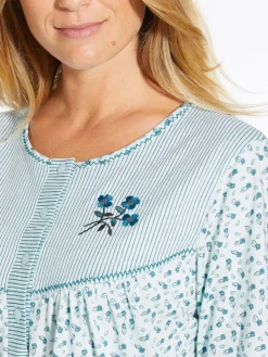 Best Lot 2 chemises de nuit manches longues Chemise De Nuit