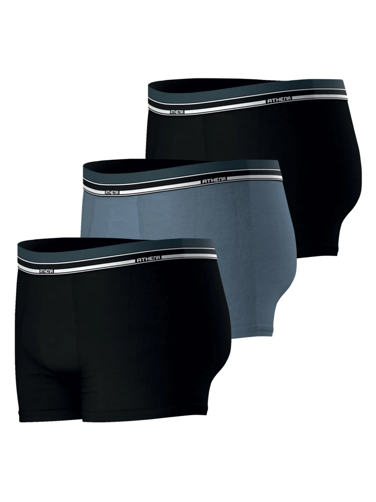 Lot de 3 boxers coton confort Homme Boxer, Caleçon