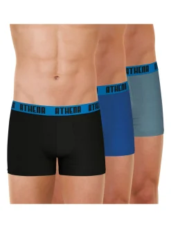 Discount Lot de 3 boxers homme Basic Color Homme Boxer, Caleçon