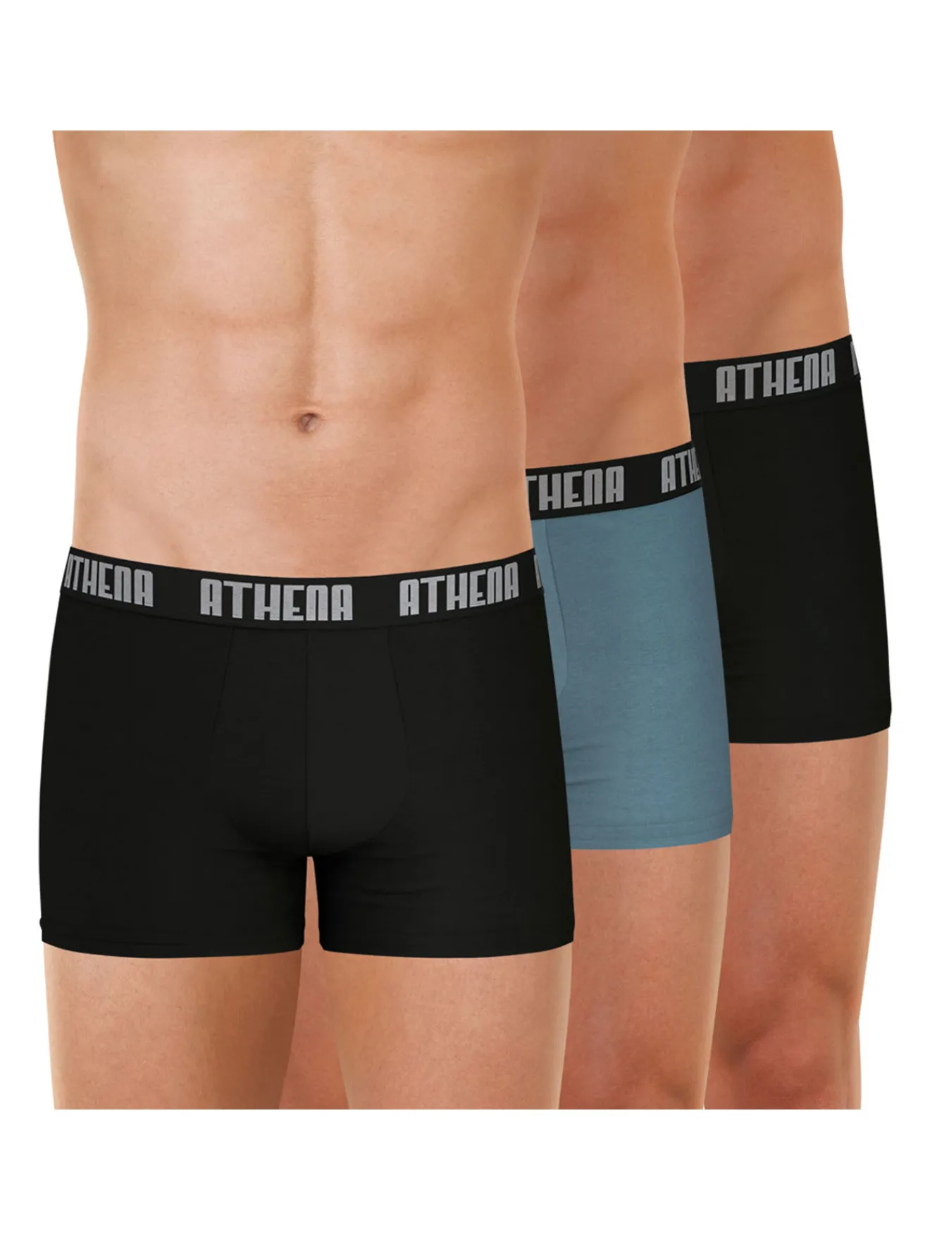 Outlet Lot de 3 boxers homme Basic Color Homme Boxer, Caleçon