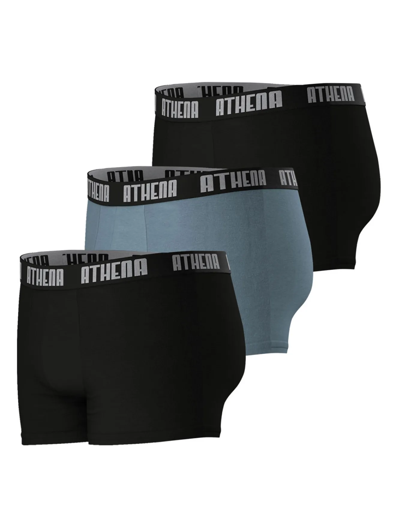 Outlet Lot de 3 boxers homme Basic Color Homme Boxer, Caleçon