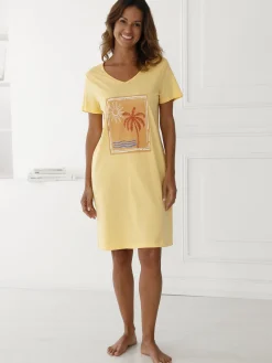 Best Lot de 3 chemises de nuit coton court Chemise De Nuit