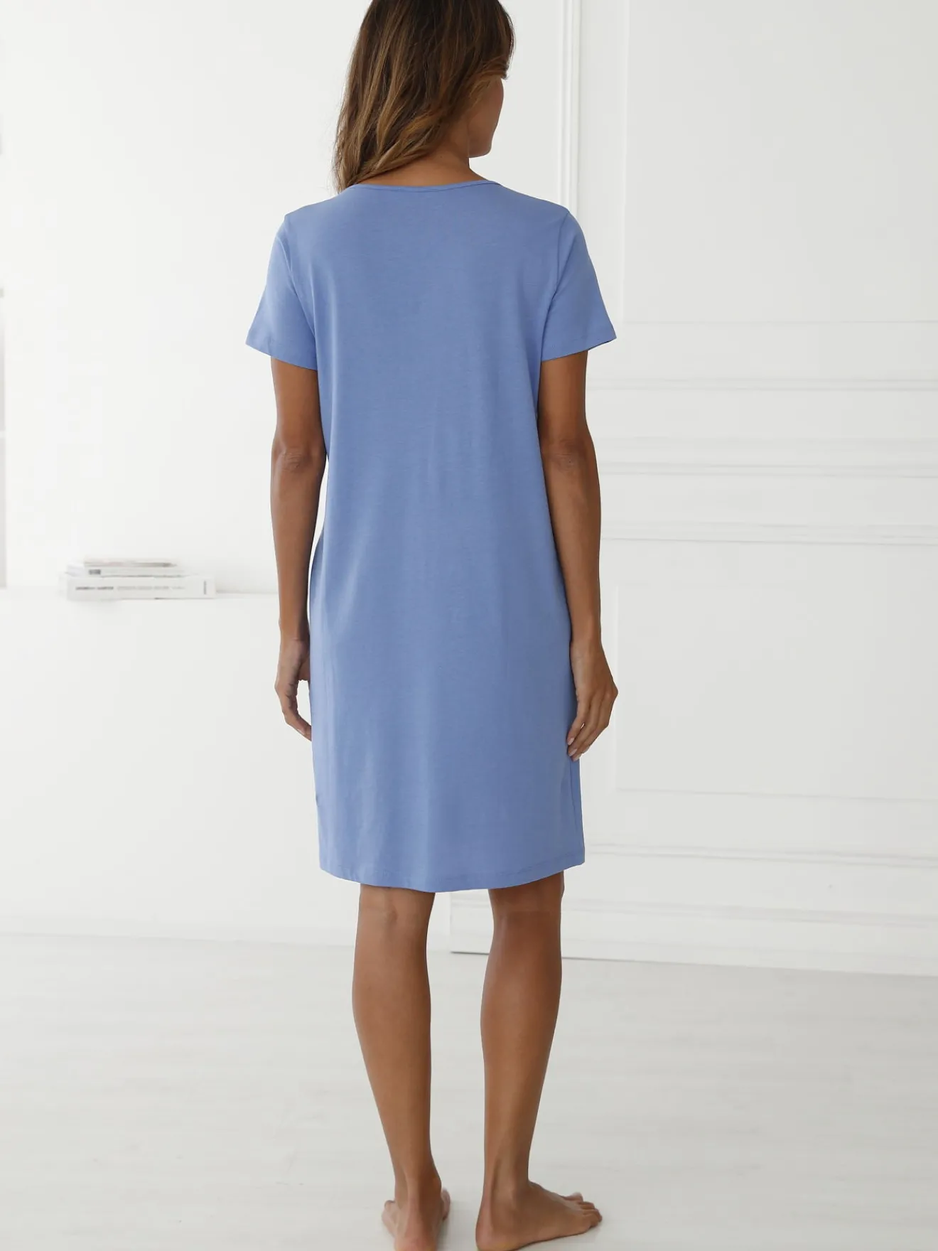 Best Lot de 3 chemises de nuit coton court Chemise De Nuit