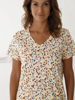 Best Lot de 3 chemises de nuit coton court Chemise De Nuit