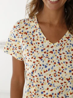 Best Lot de 3 chemises de nuit coton court Chemise De Nuit